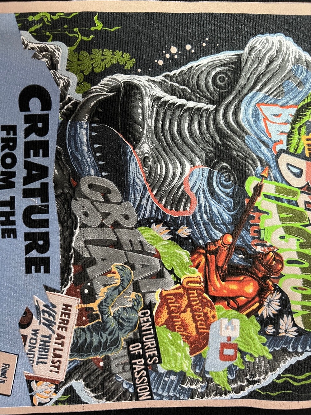 The Hundreds × Universal Monsters Creature From The Black Lagoon Hoodie Black - Picture 8 of 10